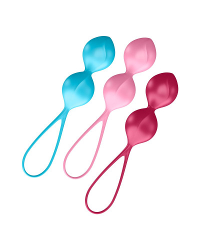 Вагінальні кульки Satisfyer V Balls (3 пари), діаметр 3,4 см, маса 79-114-150г, монолітні - Фото №1