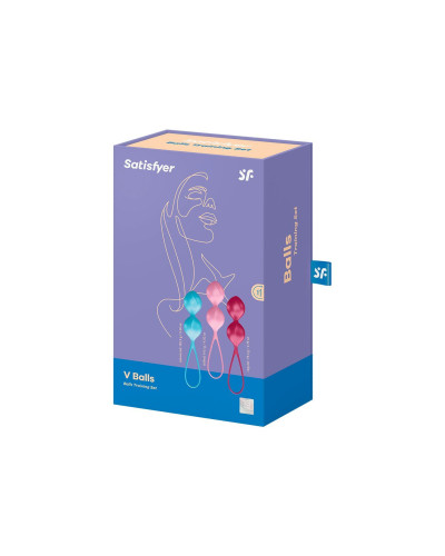 Вагінальні кульки Satisfyer V Balls (3 пари), діаметр 3,4 см, маса 79-114-150г, монолітні - Фото №4