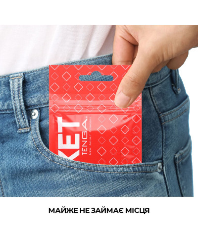 Мастурбатор TENGA Pocket Block Edge - Фото №4