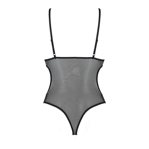 Боди с ажурным лифом Passion CHRISTA BODY L/XL, black