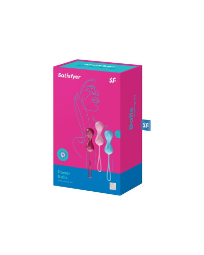 Вагінальні кульки Satisfyer Power Balls (3 пари), діаметр 3,4см, маса 60-76-92г, з кулькою всередині - Фото №4