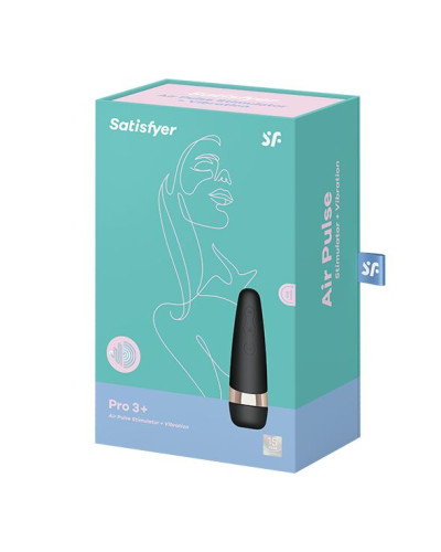 Вакуумний кліторальний стимулятор Satisfyer Pro 3+ Vibration з вібрацією та дуже м'яка яким кінчиком - Фото №3