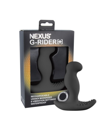 Масажер простати з вібрацією Nexus G-Rider Plus Black, макс діаметр 3,8см - Фото №2