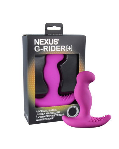 Масажер простати з вібрацією Nexus G-Rider Plus Purple, макс діаметр 3,8 см, перезаряджається - Фото №2
