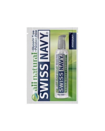 Пробник лубриканта для чутливої шкіри Swiss Navy All Natural 5 мл - Фото №1