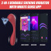 Вакуумный вагинально-клиторальный стимулятор Magic Motion Bobi Red, управление со смартфона - Фото №7