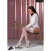 Чулки Passion ST119 1/2 white, ажурная силиконовая резинка с цветочным декором и люрексовой нитью - Фото №3