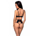 Распродажа!!! Комплект из эко-кожи Passion Tamaris Set black XXL/XXXL, бюстгальтер и трусики - Фото №2