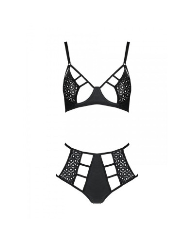 Распродажа!!! Комплект из эко-кожи Passion Tamaris Set black XXL/XXXL, бюстгальтер и трусики - Фото №3
