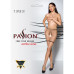 Телесные колготки с открытым доступом, контрастные шортики Passion TIOPEN 011 3/4 (20 den), beige - Фото №5