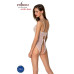 Боді з ажурним декором та відкритим кроком Passion URSULA BODY S/M, white - Фото №2
