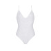 Боді з ажурним декором та відкритим кроком Passion URSULA BODY S/M, white - Фото №3