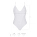 Боді з ажурним декором та відкритим кроком Passion URSULA BODY S/M, white - Фото №5
