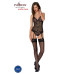 Корсет із пажами, трусики з ажурним декором та відкритим кроком Passion URSULA CORSET XXL/XXXL black - Фото №3