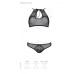 Комплект: бра, трусики з ажурним декором та відкритим кроком Passion URSULA SET XXL/XXXL, black - Фото №5