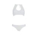 Комплект: бра, трусики з ажурним декором та відкритим кроком URSULA SET L/XL, white - Фото №3