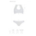 Комплект із бра, трусиків з ажурним декором та відкритим кроком Passion URSULA SET S/M, white - Фото №5