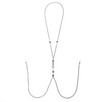 Прикраса для сосків Art of Sex - Nipple Clamps Arrow, колір фіолетовий