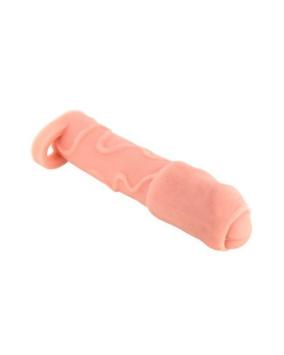 Насадка на член Real Body — Real Extender DICKY із закритою головкою та кільцем для мошонки - Фото №2