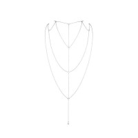 Ланцюжок для спини Bijoux Indiscrets Magnifique Back and Cleavage Chain - Silver, прикраса для тіла