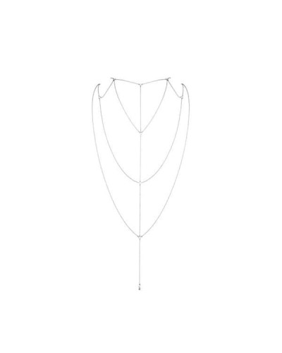 Ланцюжок для спини Bijoux Indiscrets Magnifique Back and Cleavage Chain - Silver, прикраса для тіла - Фото №1