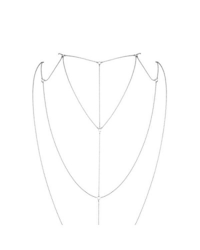 Ланцюжок для спини Bijoux Indiscrets Magnifique Back and Cleavage Chain - Silver, прикраса для тіла - Фото №2