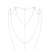 Ланцюжок для спини Bijoux Indiscrets Magnifique Back and Cleavage Chain - Silver, прикраса для тіла - Фото №2