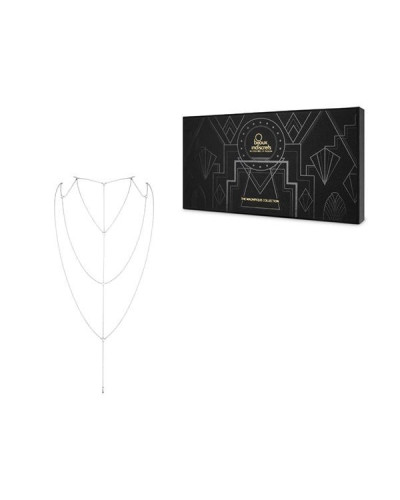 Ланцюжок для спини Bijoux Indiscrets Magnifique Back and Cleavage Chain - Silver, прикраса для тіла - Фото №4