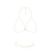 Ланцюжок портупея Bijoux Indiscrets Magnifique Bra Chain - Gold, прикраса на тіло - Фото №1