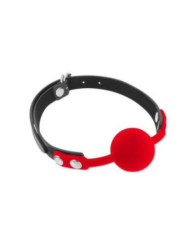 Класичний кляп з силіконовою кулькою Fetish Tentation Silicone Gag Ball - Фото №1