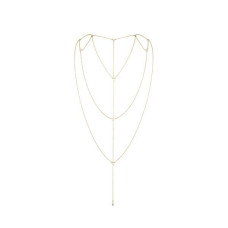 Ланцюжок для спини Bijoux Indiscrets Magnifique Back and Cleavage Chain - Gold, прикраса для тіла