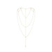 Ланцюжок для спини Bijoux Indiscrets Magnifique Back and Cleavage Chain - Gold, прикраса для тіла - Фото №1