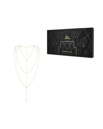 Ланцюжок для спини Bijoux Indiscrets Magnifique Back and Cleavage Chain - Gold, прикраса для тіла - Фото №4