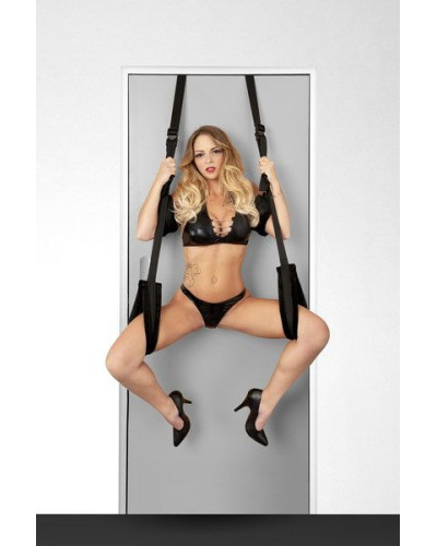 Секс-качели на дверь Fetish Tentation Door Straps с маской на глаза - Фото №2
