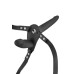Двойной страпон с вибрацией Fetish Tentation Vibrating Strap-On with Double Dildo Black - Фото №2