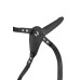 Страпон з вібрацією Fetish Tentation Vibrating Strap-On with Dildo Black - Фото №2