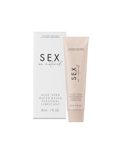 Лубрикант із доглядом на водній основі Bijoux Indiscrets Sex au Naturel – Aloe Vera - Фото №2