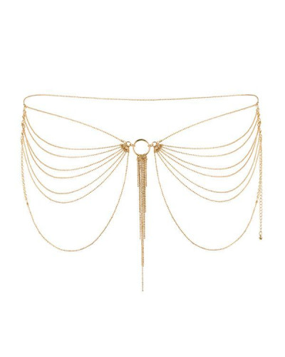 Ланцюжок на трусики або ліф Bijoux Indiscrets MAGNIFIQUE Waist Chain - Gold, прикраса на тіло - Фото №1