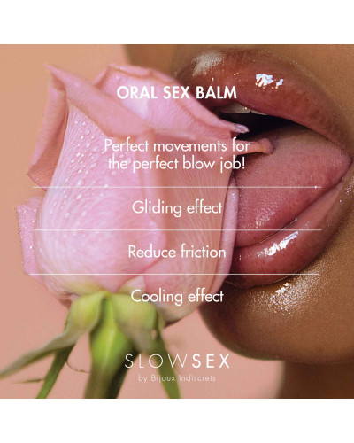 Стимулювальний бальзам для мінету Bijoux Indiscrets Slow Sex Oral sex balm - Фото №4