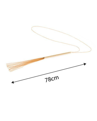 Ланцюжок-батіг на шию Bijoux Indiscrets MAGNIFIQUE Necklace Whip - Gold, прикраса для тіла - Фото №6