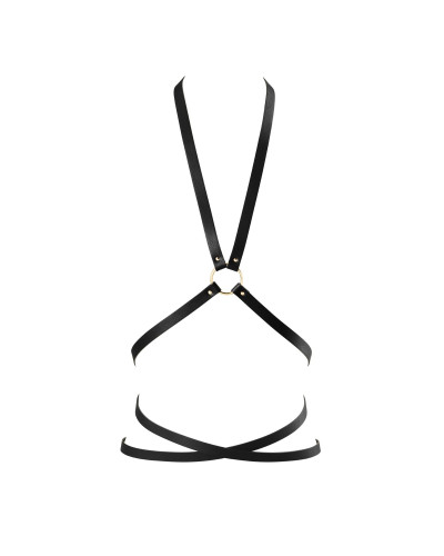 Портупея из экокожи Bijoux Indiscrets Maze – Multi-Way Body Harness Black - Фото №1