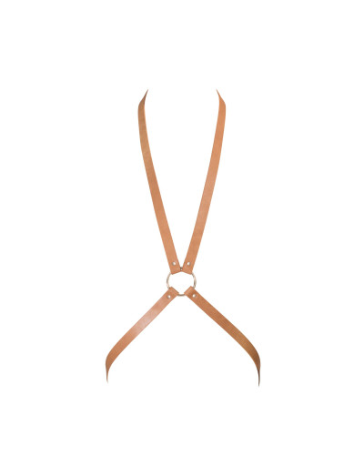 Портупея Bijoux Indiscrets MAZE - 8 Harness Brown, экокожа - Фото №1