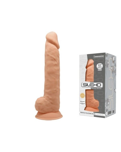 Фаллоимитатор реалистичный SilexD Arnold Flesh (MODEL 5 size 10in), двухслойный, силикон+Silexpan, д - Фото №3