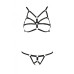 Комплект белья из стреп Passion Exclusive ARMANDA SET S/M, black - Фото №5