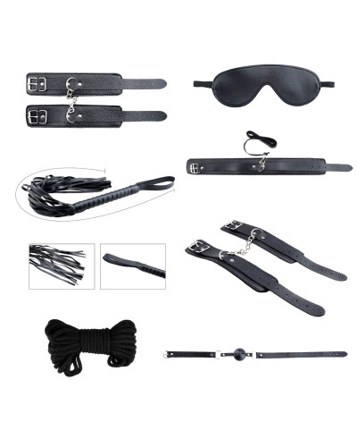 Набір аксесуарів БДСМ Alive Secret Desires Black Kit (8 pcs) - Фото №1