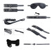 Набір аксесуарів БДСМ Alive Secret Desires Black Kit (8 pcs) - Фото №1
