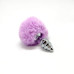 Металева анальна пробка Кролячий хвостик Alive Fluffy Twist Plug S Purple, діаметр 2,9 см - Фото №3