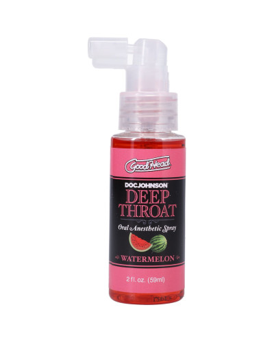 Спрей для мінету Doc Johnson GoodHead DeepThroat Spray - Watermelon 59 мл для глибокого мінету - Фото №1