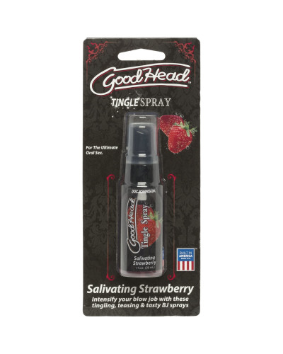 Спрей для минета Doc Johnson GoodHead Tingle Spray – Strawberry (29 мл) со стимулирующим эффектом - Фото №2