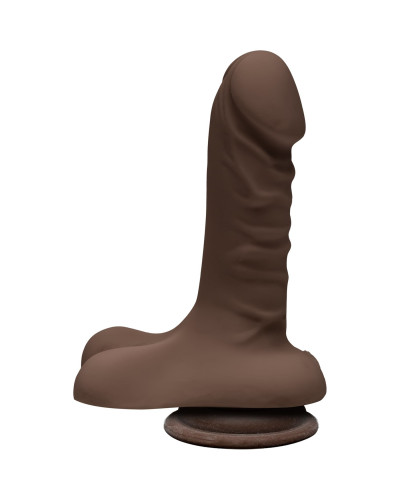 Фалоімітатор Doc Johnson The D - Super D - 6 Inch With Balls - ULTRASKYN - Chocolate, діаметр 3,8 см - Фото №1
